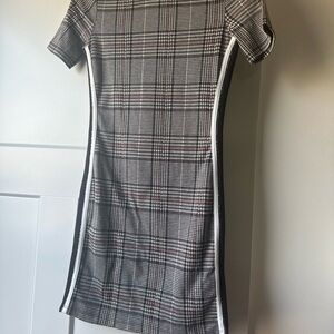 Plaid Short Sleeve Dress